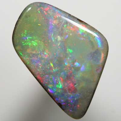 SOLID BOULDER OPAL Magenta and purple contrasts with green SEE VIDEO